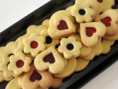 Cherries jam shortbreads